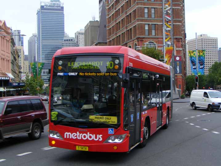 Sydney Buses Metrobus Volvo B12BLEA Custom CB60 Evo II 2110